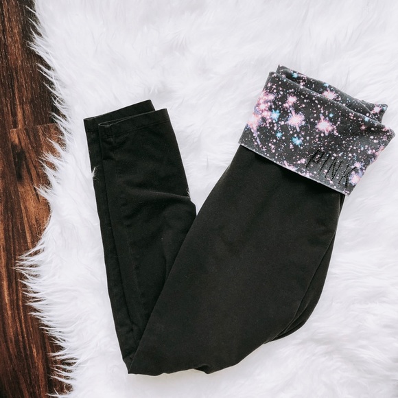PINK Victoria's Secret Pants - Victoria’s Secret Pink Galaxy Band Yoga Leggings